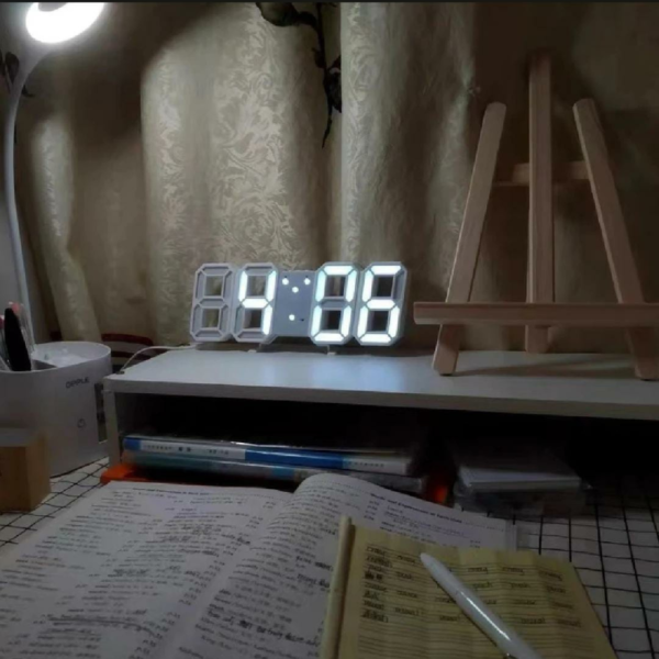3D LED Digital Alarm Clock Wall Hanging - Image 2