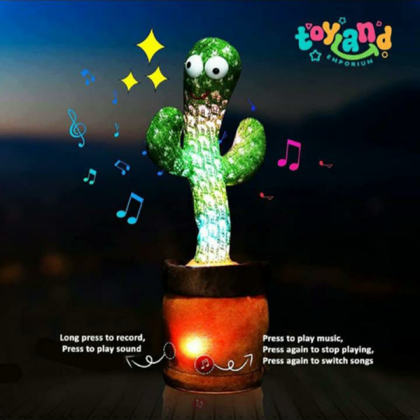 Rechargeable Dancing & Talking Cactus - Image 2