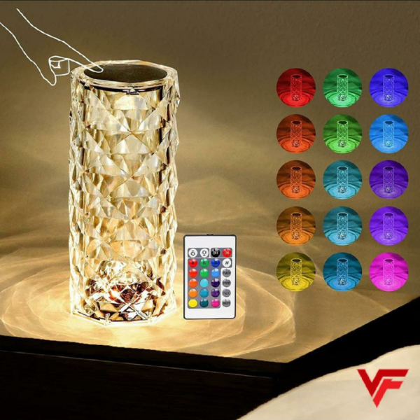 Enchanting Rose Crystal Lamp - Image 10