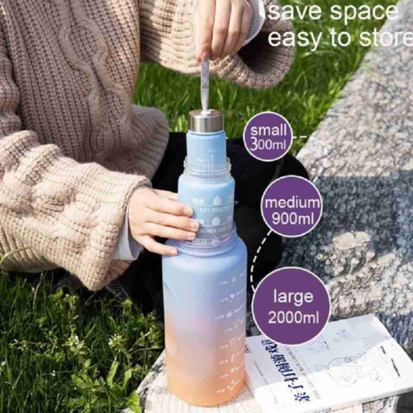 3pcs Water Bottle Set (Random Color) - Image 5