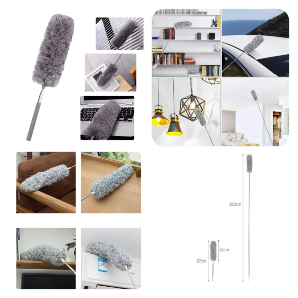 Microfiber Grey Cleaning Duster - Image 4