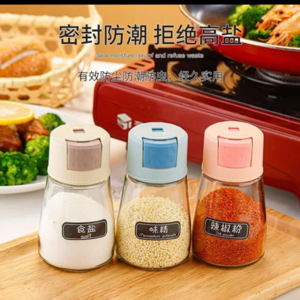 Pack Of 5pcs Set Kitchen Oil Bottle, Cooking Oil Spray, New Model Spices - Image 3