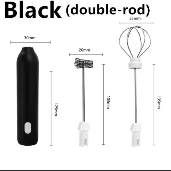 Handheld Frother Egg Beater, Coffee Blender, - Image 4