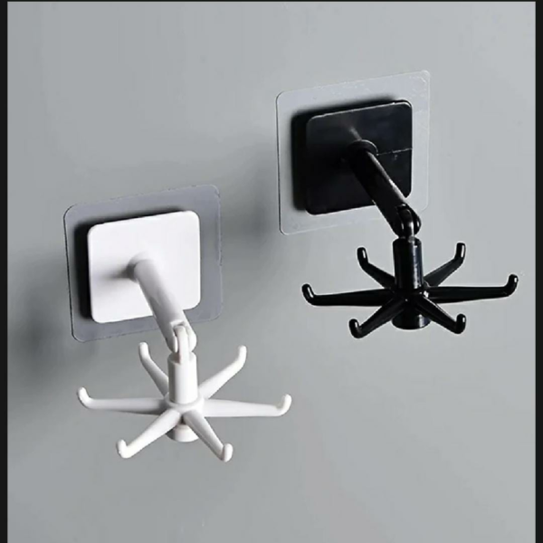 Versatile Wall-Mounted Adjustable Folding Kitchen Hooks - Image 8