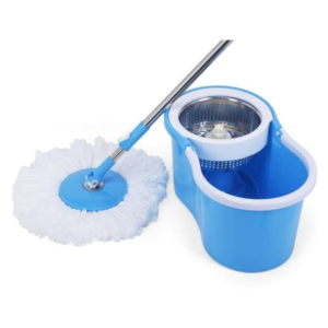 360 ° Degree Rotate Plastic Spin Mop and Bucket