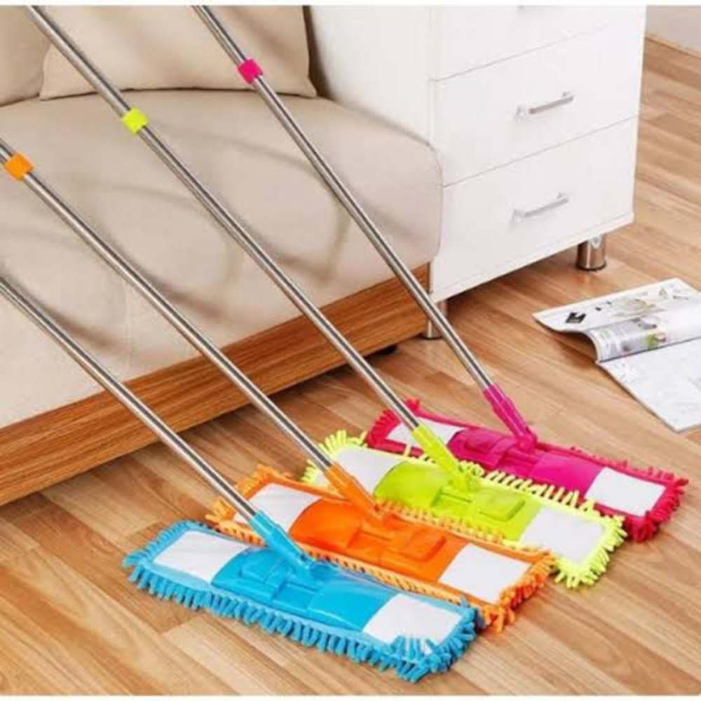 MicroFiber Flat Mop Steel Rod