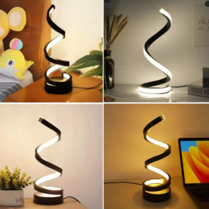 Modern Creative Spiral Desk Lamp 3 Colors Dimmable