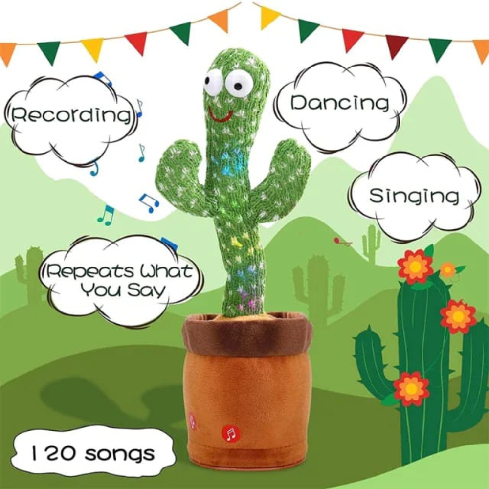 Rechargeable Dancing & Talking Cactus