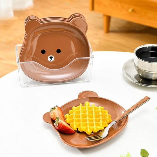 8 Pcs Cute Cartoon Plate Set - Image 3