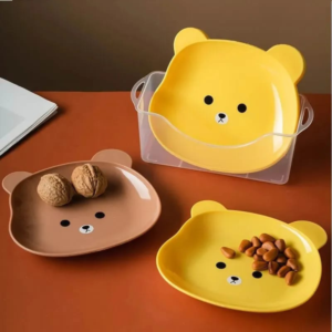 8 Pcs Cute Cartoon Plate Set