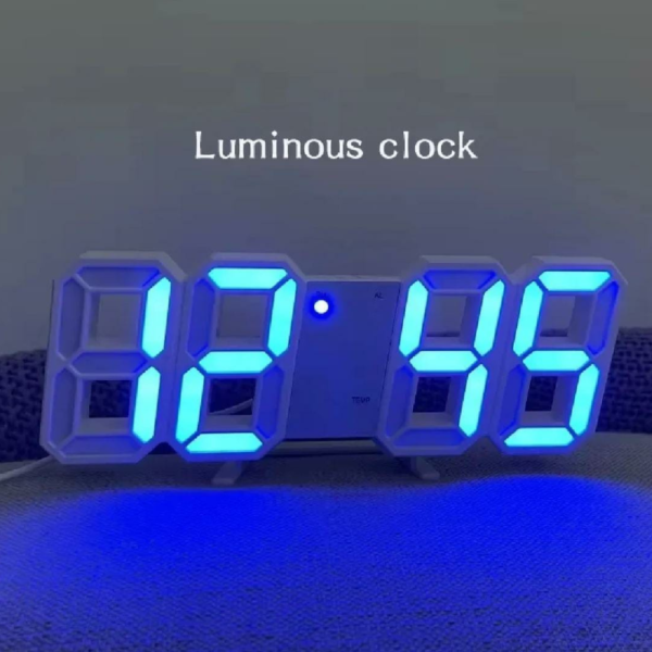 3D LED Digital Alarm Clock Wall Hanging - Image 5