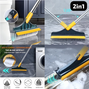 2in1 Wiper Brush Bathroom Corner Broom