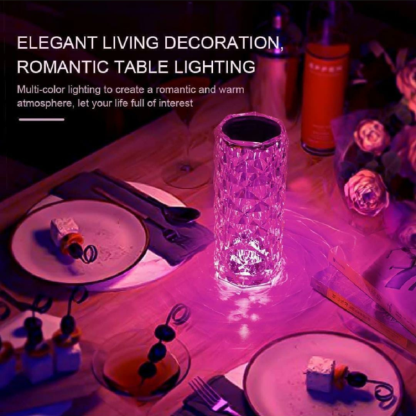 Enchanting Rose Crystal Lamp - Image 7