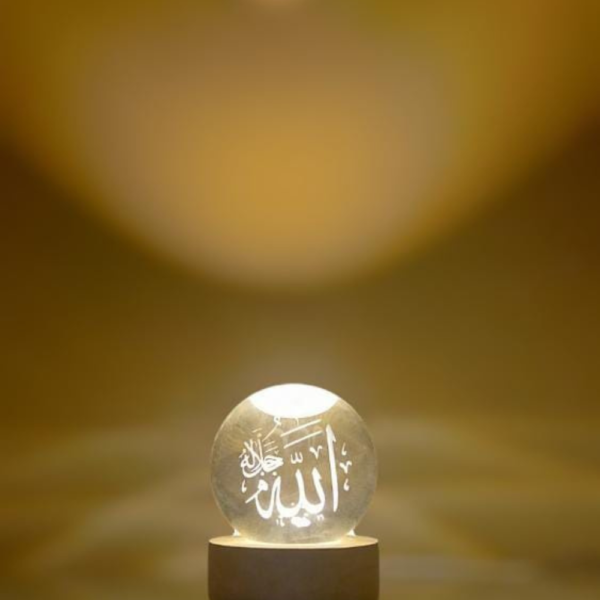 Electric 3D Galaxy and Moon Crystal Lamp Ball (Random Design) - Image 10