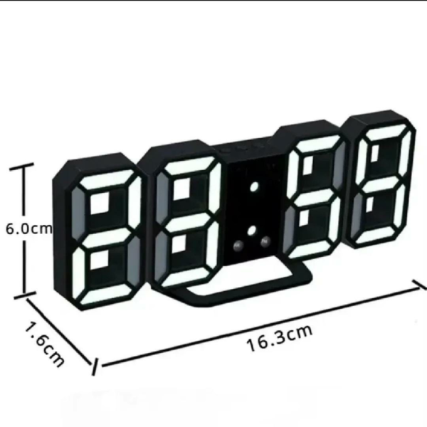 3D LED Digital Alarm Clock Wall Hanging - Image 6
