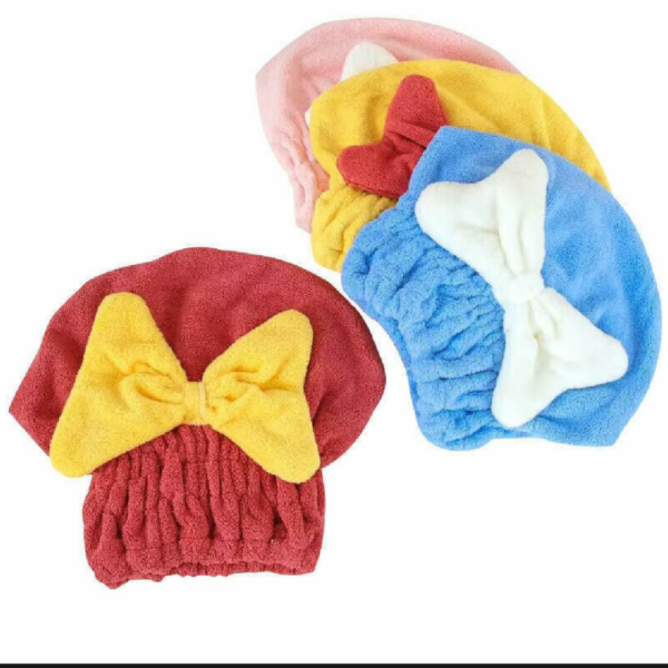 Water-Absorbent Thickened Bow Shower Cap - Image 5