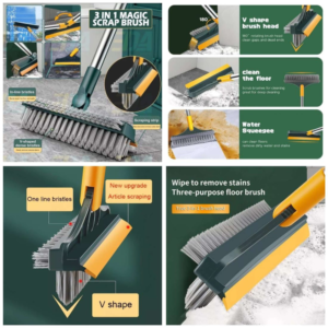 3in1 brush Wiper Mop
