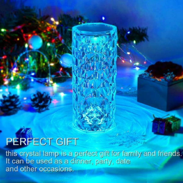 Enchanting Rose Crystal Lamp - Image 4
