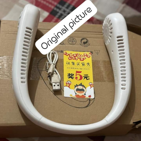 Portable Rechargeable Neck Fan - Image 2