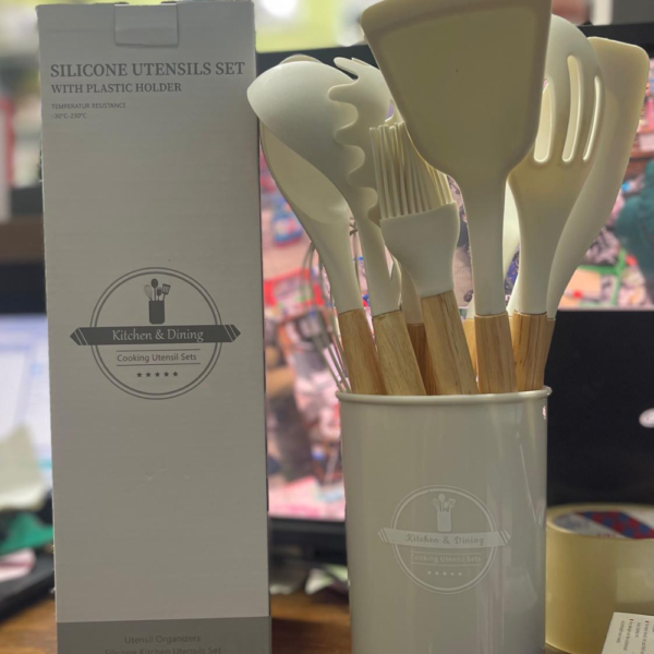 12pcs Silicon Kitchen Utensils Set - Image 3