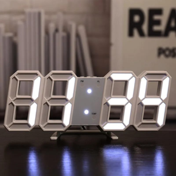 3D LED Digital Alarm Clock Wall Hanging - Image 8