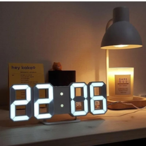 3D LED Digital Alarm Clock Wall Hanging