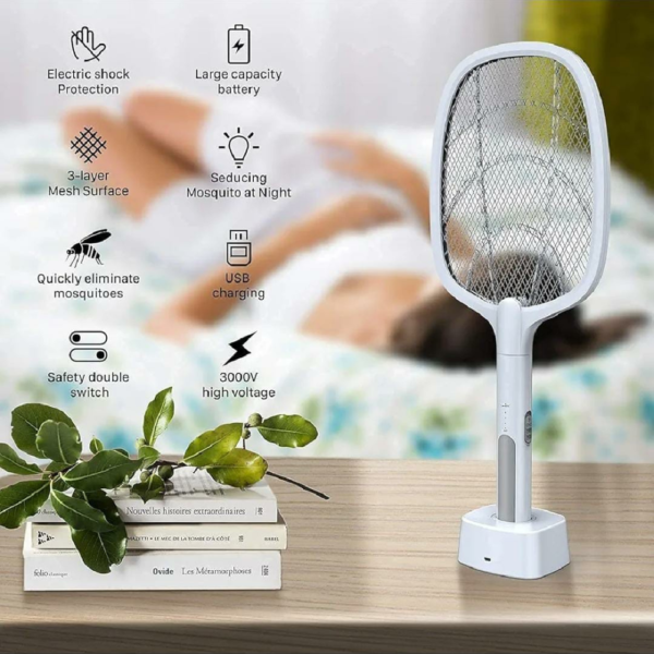Mosquito Racket With Stand ( without box ) - Image 2