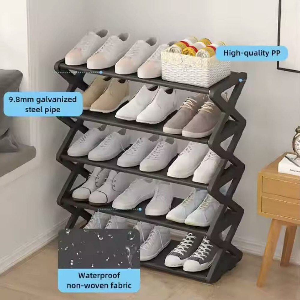 5 layer zigzag Shoe Rack - Image 2