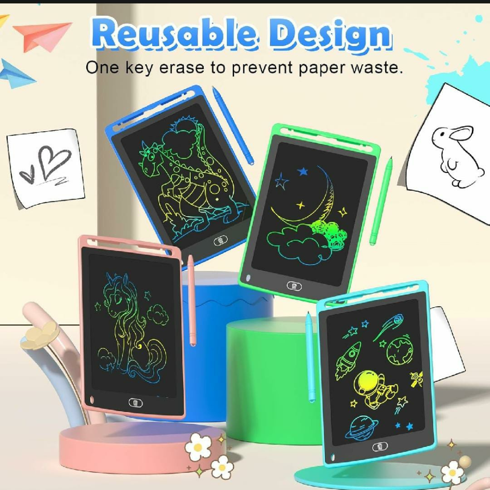 Multi Color Kids Paperless Writing Tablet  8.5inch
