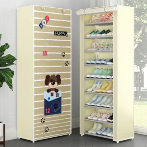 PRINTED 10 LAYER SHOE RACK (RANDOM PRINTS)