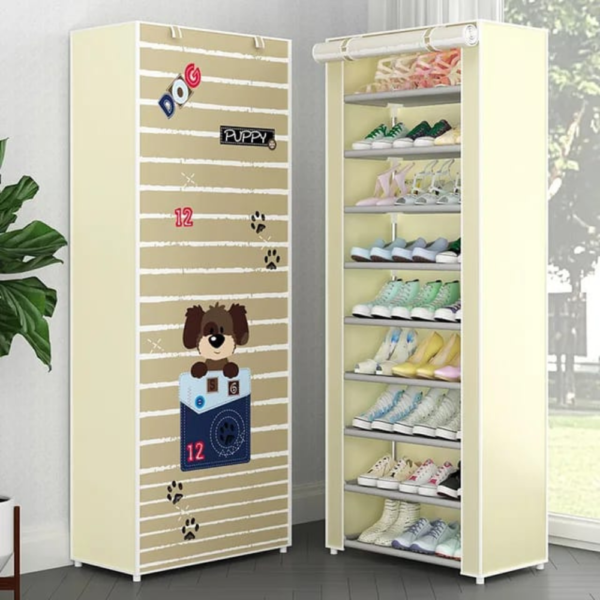 PRINTED 10 LAYER SHOE RACK (RANDOM PRINTS)