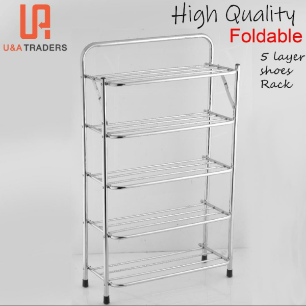 Foldable Metal Shoe Rack - Image 2