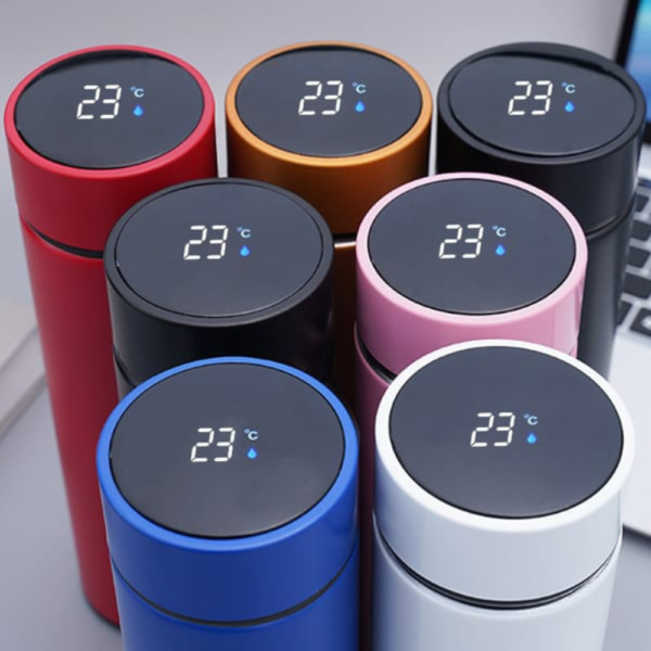 Stainless Steel Temperature Water Bottle with LED Display - Image 3