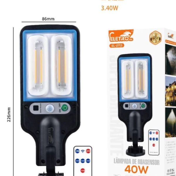 40W Solar Street Lights Outdoor, Solar Lamp With 3 Light Modes - Image 2