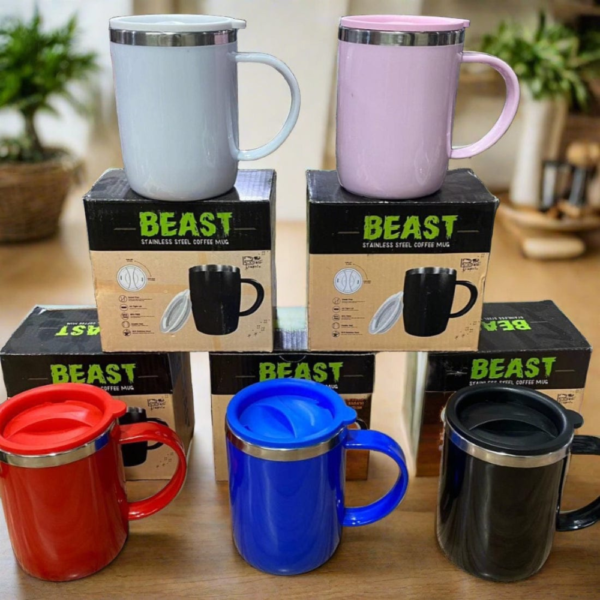 Stainless Steel Coffe Mug 400ML - Image 2