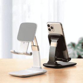 Metal Back_ Heavy Foldable Mobile/Ipad Holder Stand