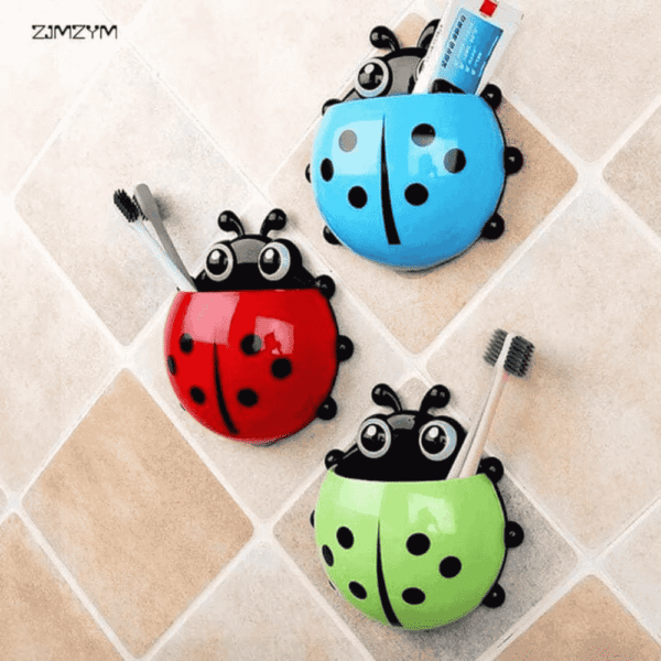 Ladybug Toothbrush & Toothpaste Holder - Image 3