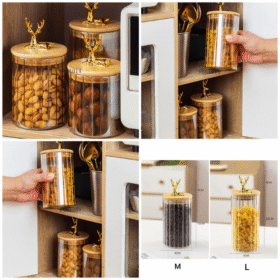 Deer AirTight Jar 3 Pcs Set