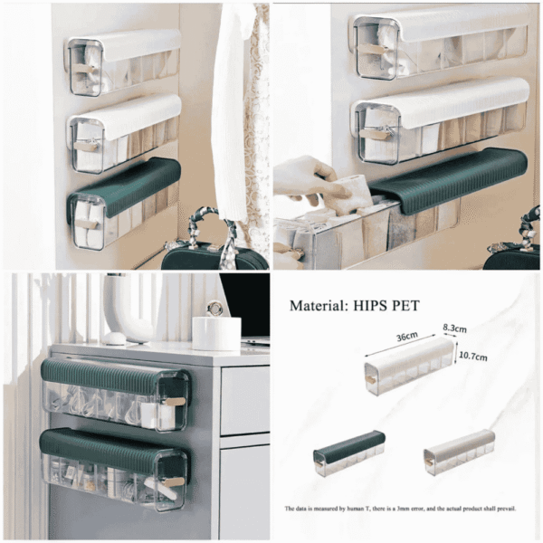 Self-adhesive Wall-Mounted Undergarments Organizer