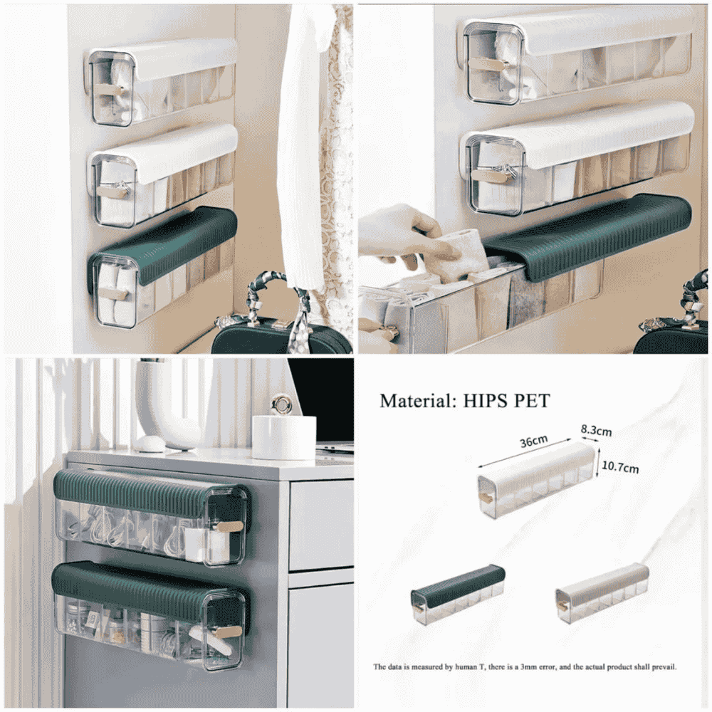 Self-adhesive Wall-Mounted Undergarments Organizer