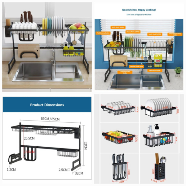 Kitchen Rack 85-Cm With Printed Box - Image 2