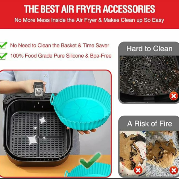 Air Fryer Silicone Baking Tray - Image 7