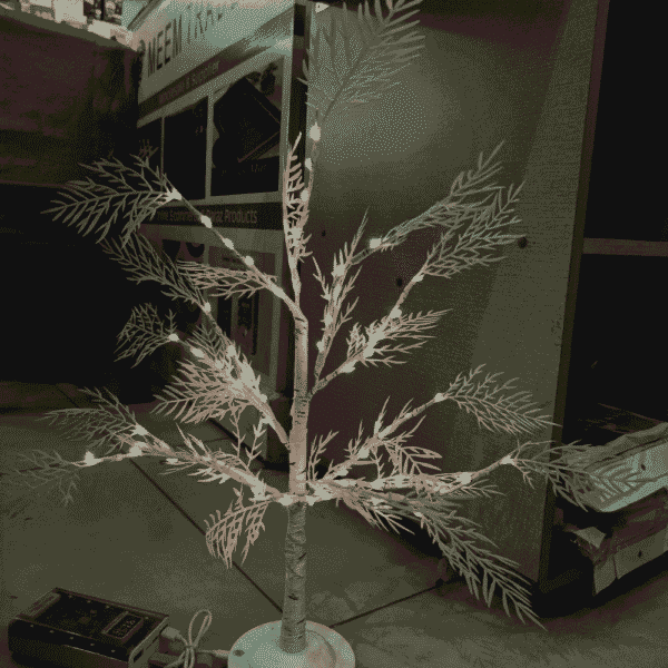LED Tree Lights Lamp, DIY Artificial Tree Lamp Timer Cell - Image 2