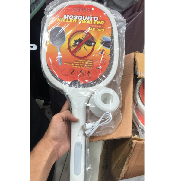 Mosquito Racket With Stand ( without box ) - Image 3
