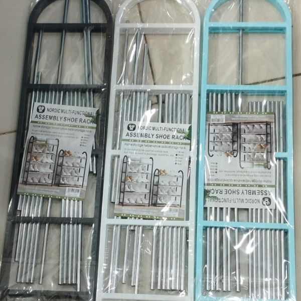 5 LAYER Platic+Steel SHOE RACK - Image 3