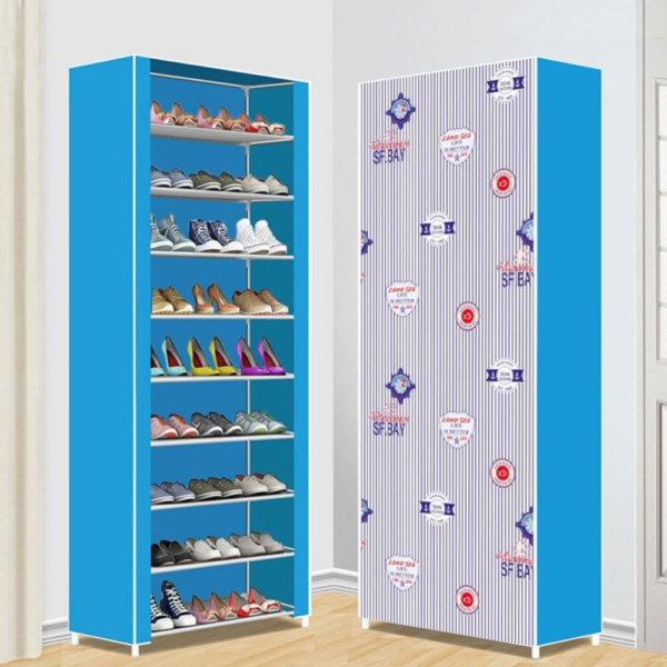 PRINTED 10 LAYER SHOE RACK (RANDOM PRINTS) - Image 3