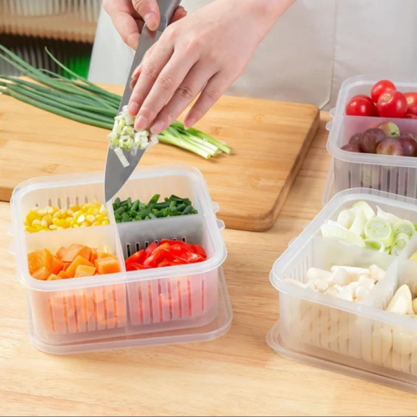MULTIPURPOSE KITCHEN DRAINER BOX WITH LID - Image 2