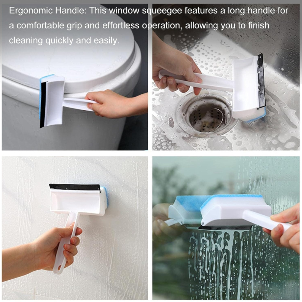 MultiPurpose  2in1 Bathroom Tile and Glass Cleaning Brush