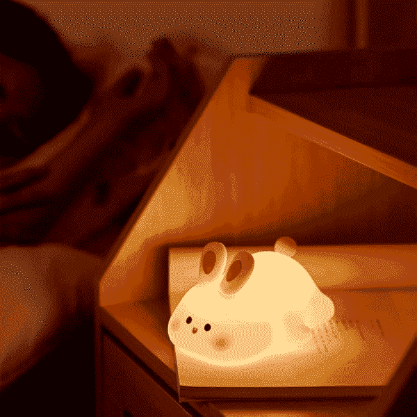 Cute Rabbit Touch Silicone Light for Kids - Image 2