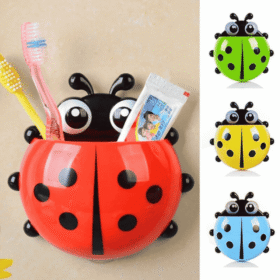 Ladybug Toothbrush & Toothpaste Holder